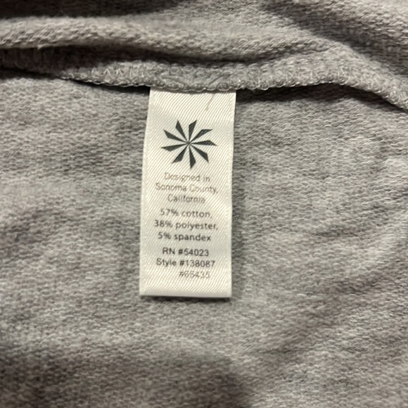 Athleta Salinas Sweatshirt Tunic Dress Gray Size X-Small - Picture 6 of 11